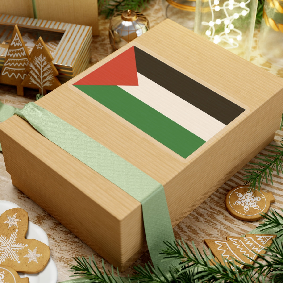 Palestinian Flag Kiss-Cut Stickers | Durable, Waterproof Decals for Laptops, Phone Cases, Bumper Stickers, Gifts