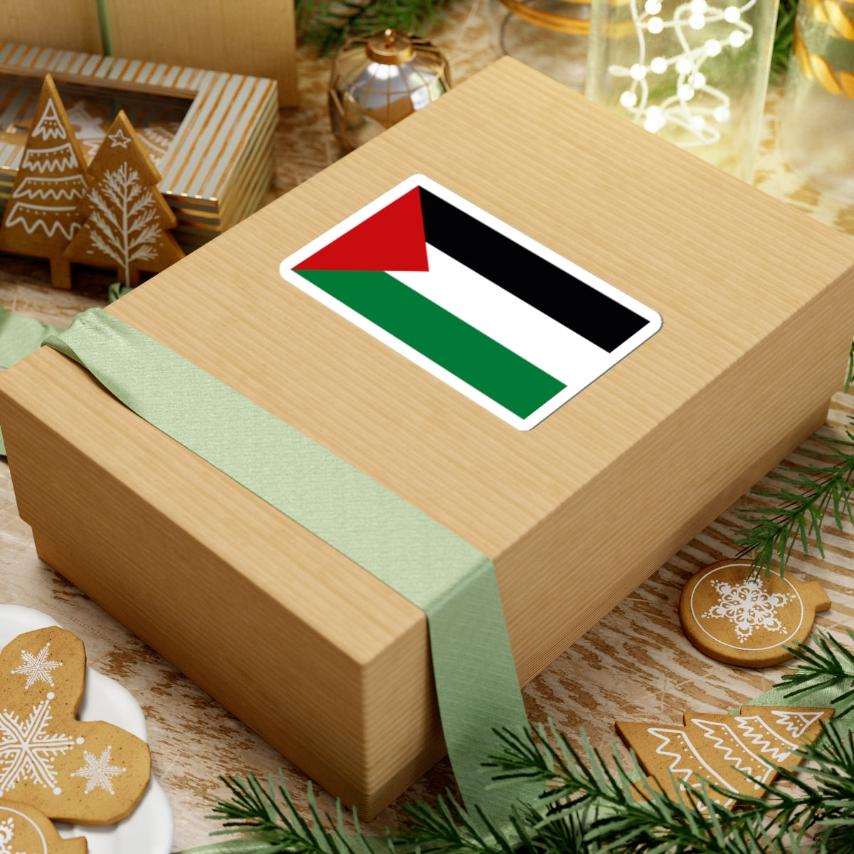 Palestinian Flag Kiss-Cut Stickers | Durable, Waterproof Decals for Laptops, Phone Cases, Bumper Stickers, Gifts