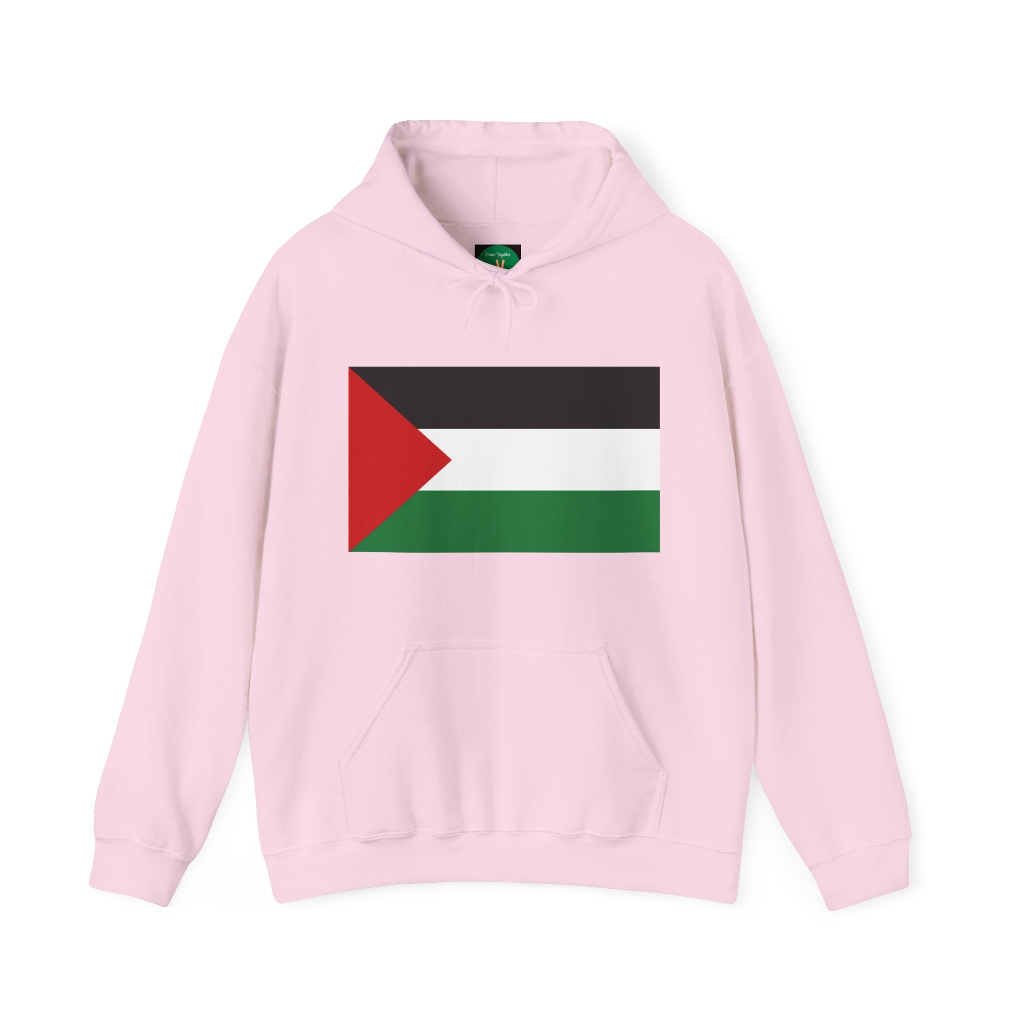 Palestinian Flag Hoodie, Unisex Heavy Blend Sweatshirt, Activism Apparel, Cultural Pride Wear, Casual Street Style, Gift for Him/Her