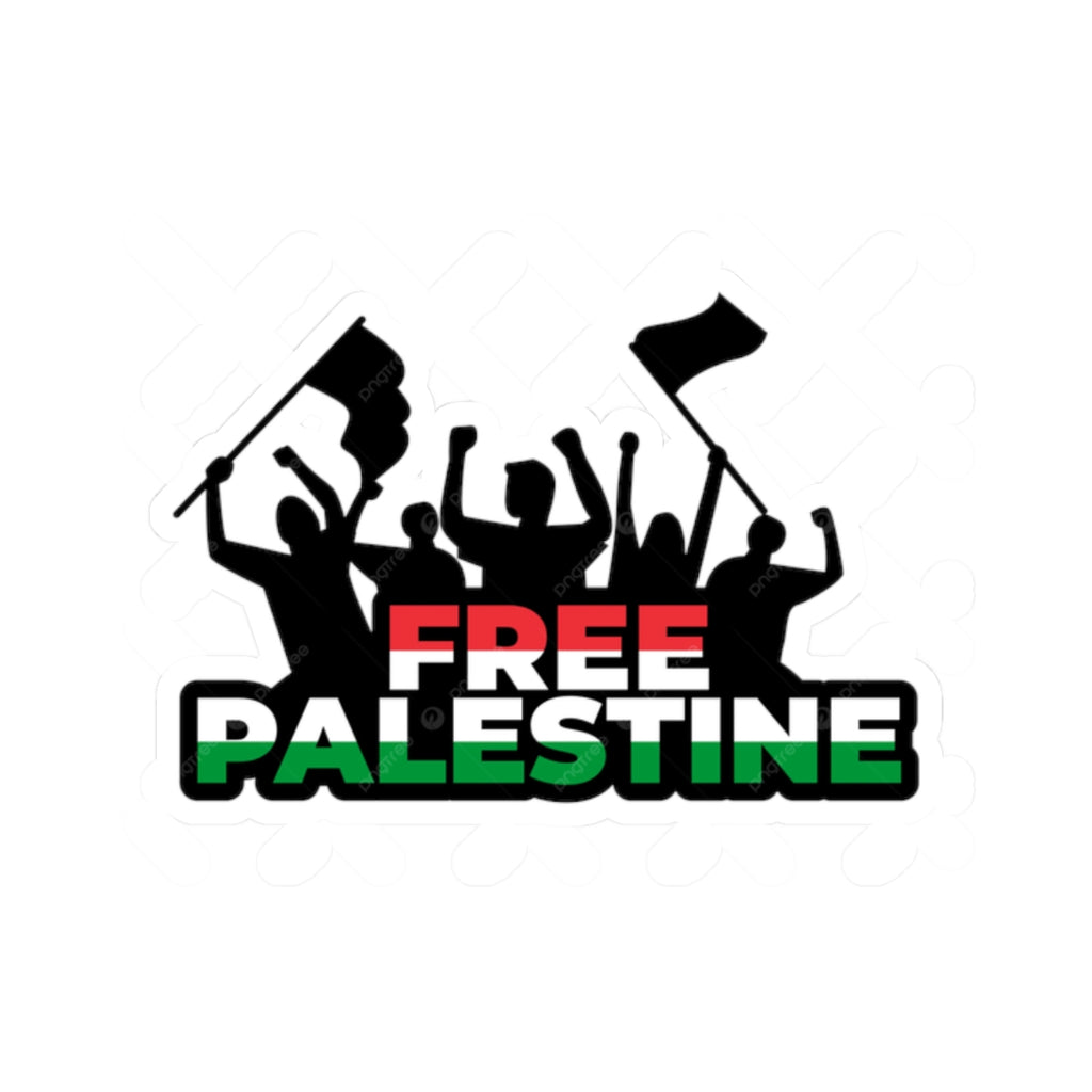 Kiss-Cut Stickers, Empowering Protest Stickers, Free Palestine Decals, Laptop Stickers, Activism Accessories, Support for Justice