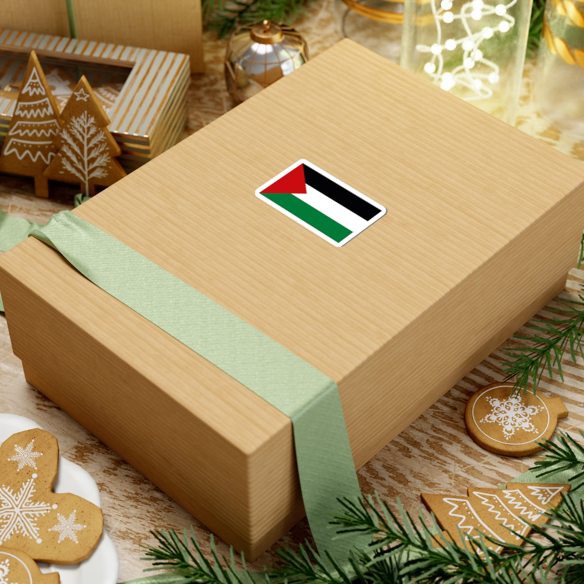 Palestinian Flag Kiss-Cut Stickers | Durable, Waterproof Decals for Laptops, Phone Cases, Bumper Stickers, Gifts