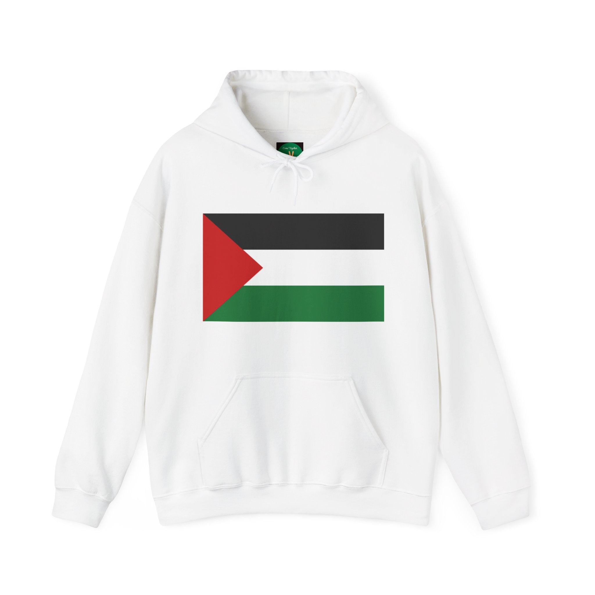 Palestinian Flag Hoodie, Unisex Heavy Blend Sweatshirt, Activism Apparel, Cultural Pride Wear, Casual Street Style, Gift for Him/Her